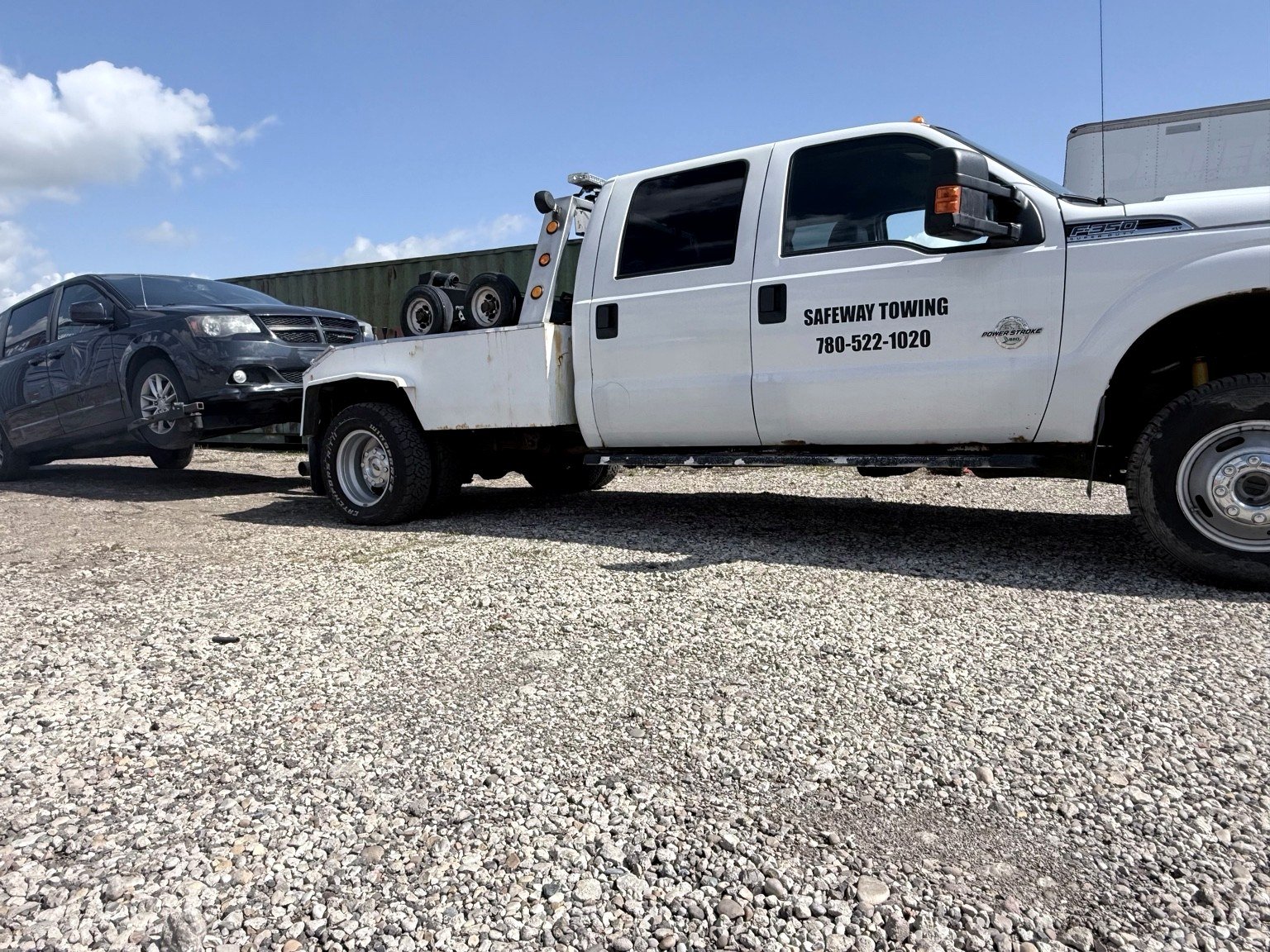 Safeway Towing truck with vehicle